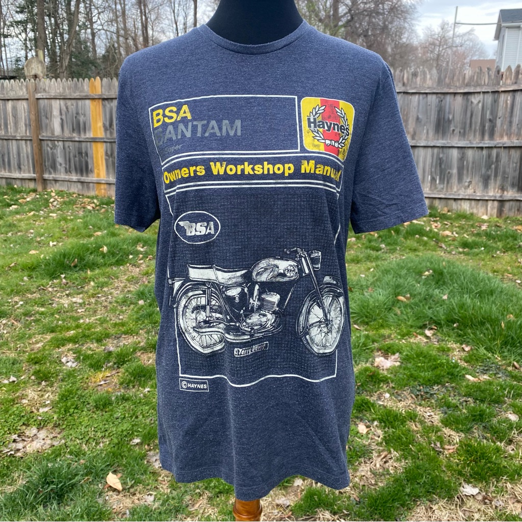 Bsa Bantam X Haynes Motorcycle Owners Manual TShirt